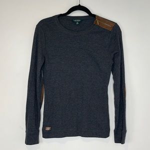 Lauren Ralph Lauren grey long sleeve shirt size medium